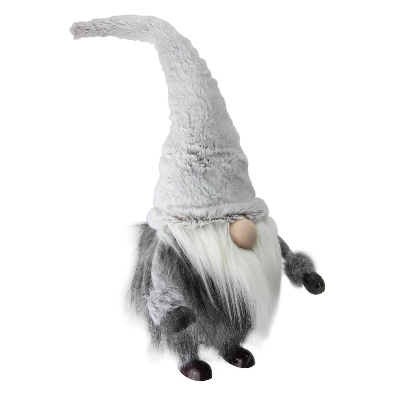 Figurine de Noël 20,5 "blanche et grise