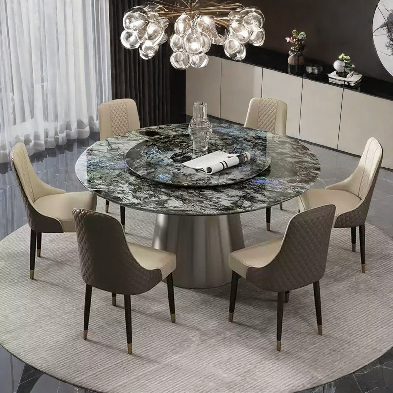 Table de salle à manger Elegant, 7 pièces : table, 6 chaises, H 29,9 po x L 53,1 po x l 53,1 po