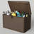 Outdoor Resin Deck Box 130 Gallon, Waterproof Storage Container with Lockable Lid and UV Protection for Patio Backyard Garden Poolside-126434315