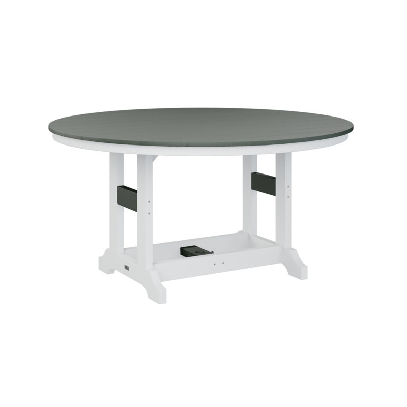 Table de salle à manger ronde de 60 po Berlin, Cèdre, H 30,87 po x l 60 po x P 60 po
