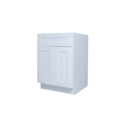 Armoire de base style Shaker prête à assembler 30 po, blanc