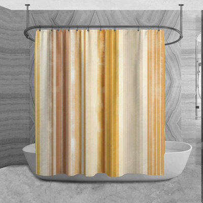 Rideau de douche à rayures