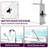 Waterfall Tub Faucet With Hand Shower - 59" Hose Length Deck Mounted Filler 1.38" Hole And Design-125036398