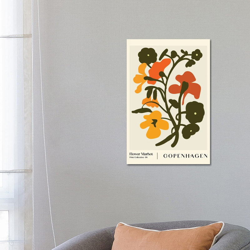 Flower Market. Copenhagen by NKTN - Wrapped Canvas Gallery-Wrapped Canvas Giclée, 66.04 cm H x 45.72 cm W