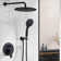 9-Spray Patterns With 1.8 Gpm 12 In. Wall Mount Shower System With Two Showerhead