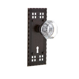 Craftsman Plate with Decorative Keyhole and Waldorf Door Knob