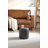 11.8In Small Round Faux Leather Upholstered Ottoman-120539212