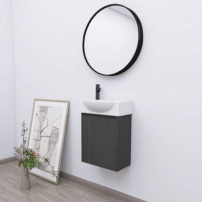 Darlean 16.16'' Single Bathroom Vanity with Resin Top