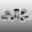 6 Lights Metal Body Sputnik Semi-Flush Mount-1399098800-1399098814