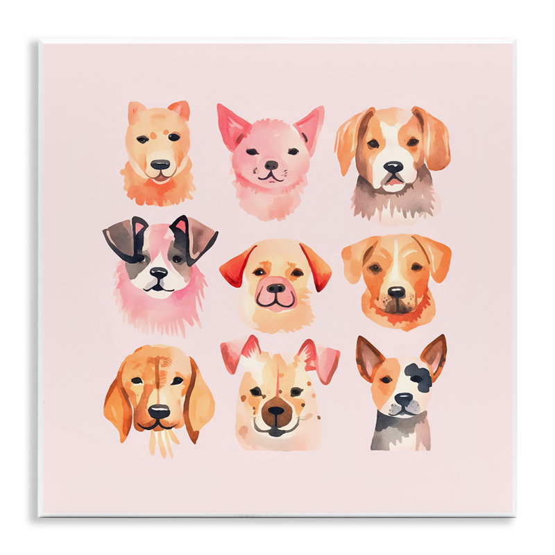 Art mural "Whimsy Dog Parade" par Andrea Haase