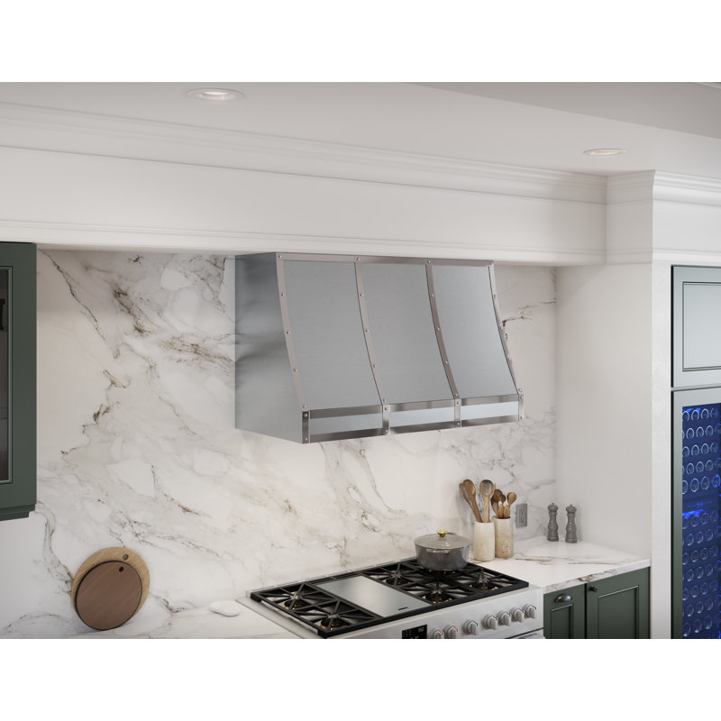 Zephyr Forte 48 in. Convertible Wall Mount Custom Range Hood in Stainless Steel