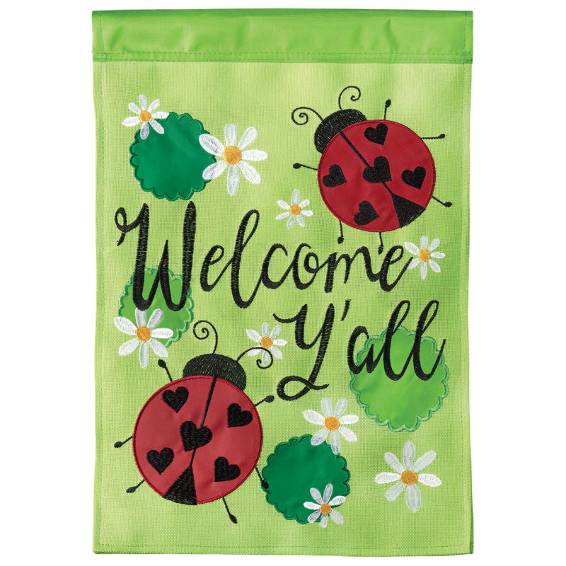 Garet Double Sided Polyester Garden Flag, 18" H x 13" W