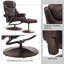 Aashka Ergonomic Faux Leather Recliner with Footrest-1378975469