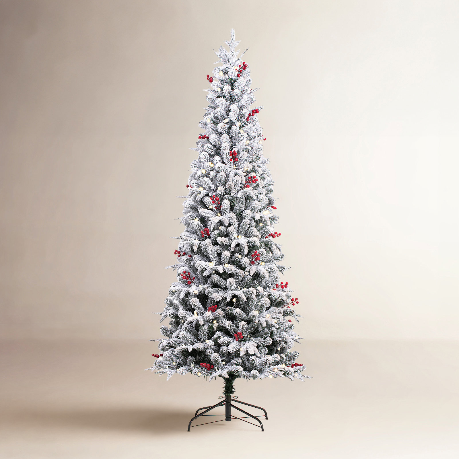 Pre-Lit Fir Christmas Tree, 9' H x 4' D