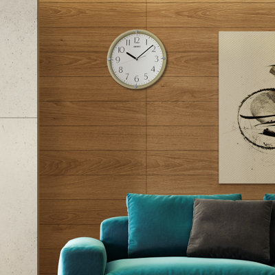 QHA007GLH Wall Clock, Gold