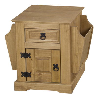 Dean Solid Wood Free Standing Magazine Rack