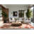 Soft Plush Faye Thanksgiving Modern & Contemporary Abstract Area Rug in Beige – Beige Binding-291887774
