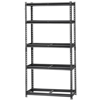 Tablettes de rangement Étagères de garage robustes réglables à 5 niveaux 2000 lb
