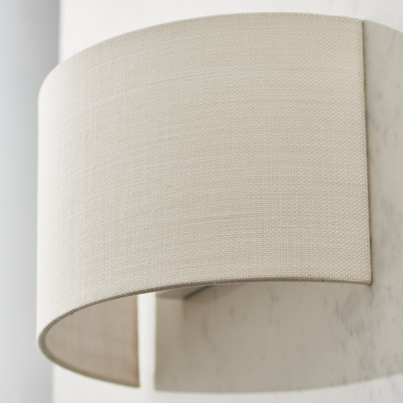 Paige Flush Mounted Sconce, Vintage White