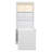 83.4"Tall Bookshelf With Writing Desk, Modern Bookcase With Study Desk, Workstation With Storage Shelf,Storage Bookcase With Open Shelves And LED Lighting For Living Room,Home Office