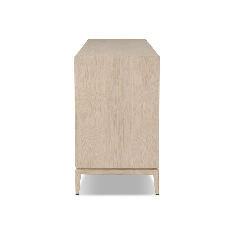 Rosenell 6 Drawer Dresser, Natural Oak Veneer