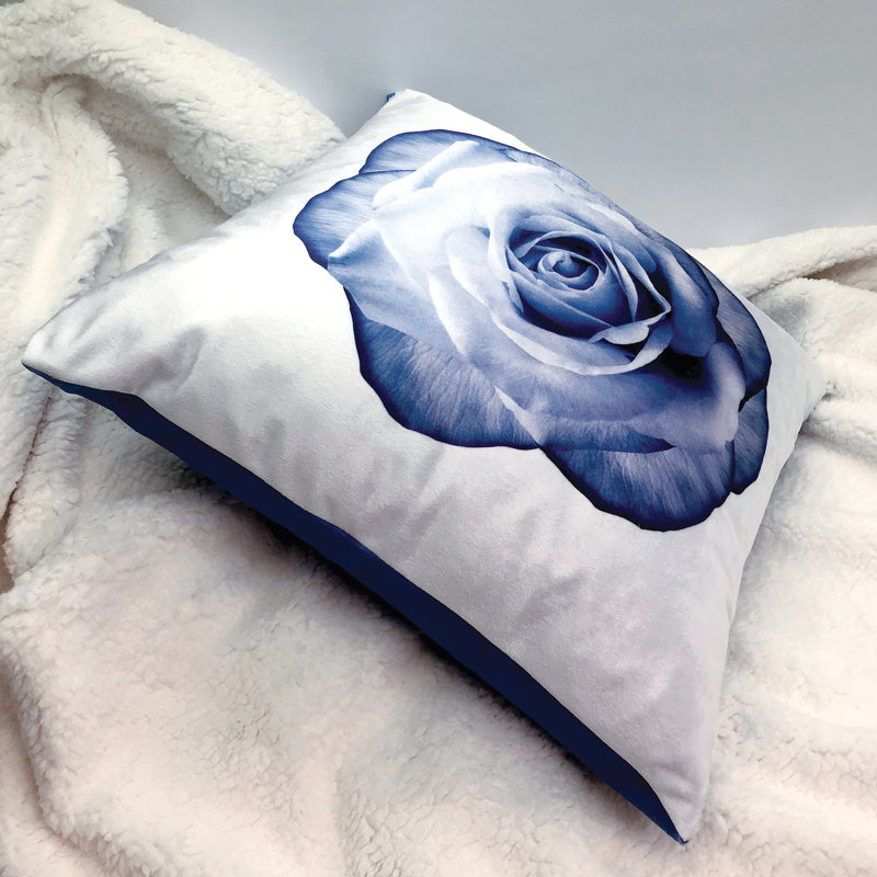 Floral Reversible Throw Pillow