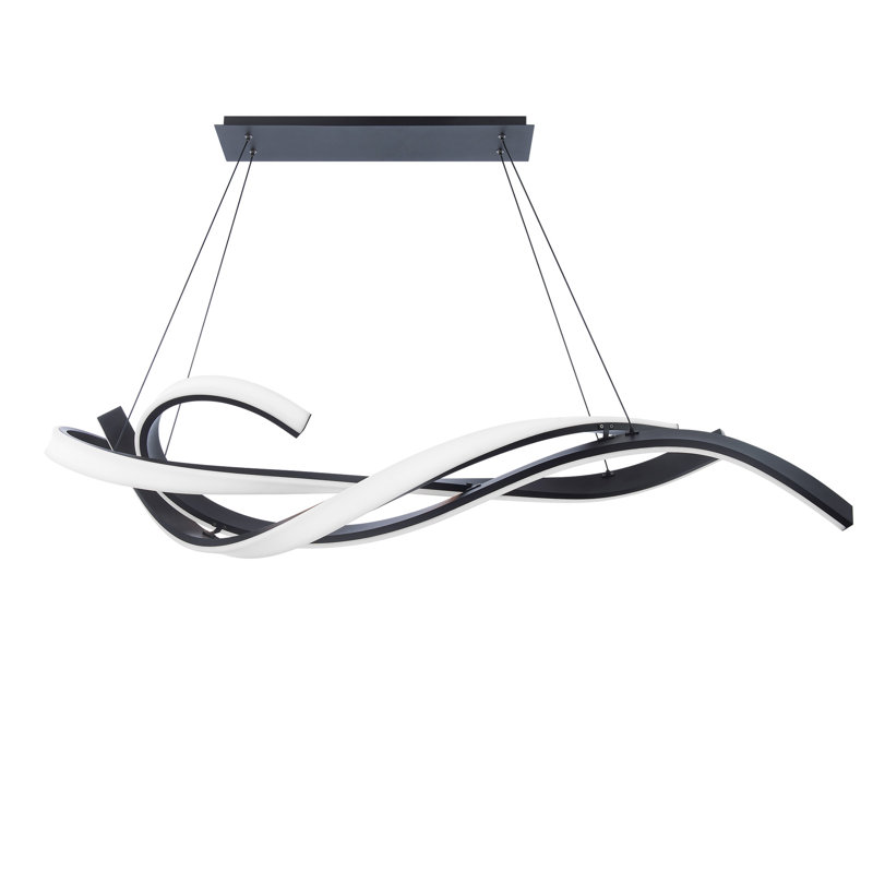 Tidal 1 - Light Black LED Unique/Statement Pendant