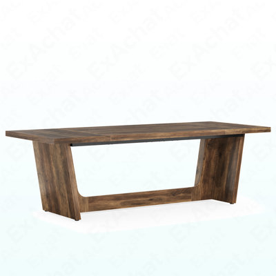 70.8-Inch Executive Desk, Wood Study Computer Desk Writing Table