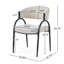 Chaises de salle à manger rembourrées avec pieds en métal (ensemble de 2)-1352564375