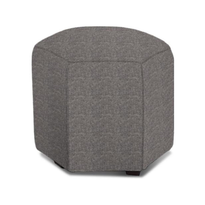 Ottoman, Adam Gray Performance Chenille