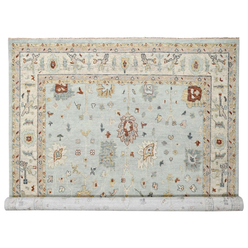 Whittany One-of-a-Kind 12' X 14'10" New Age Wool Area Rug Blue