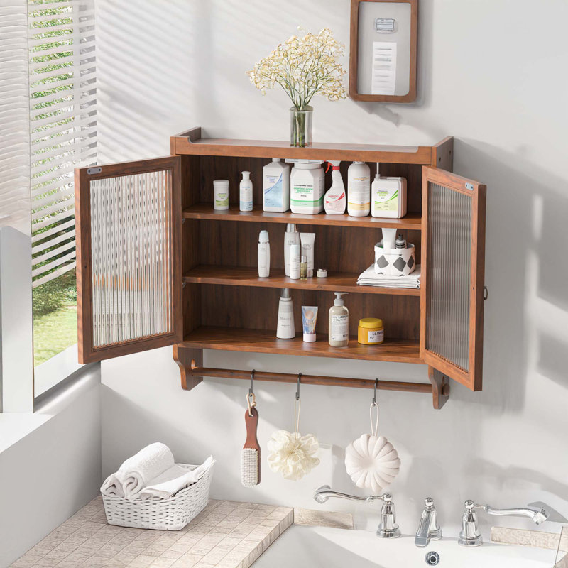 Armoire murale 24,8 po, Brun