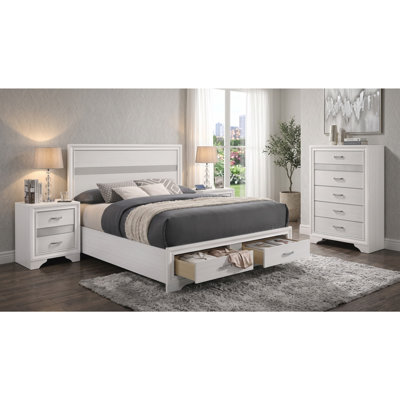 Mercer White Queen 4-piece Bedroom Set