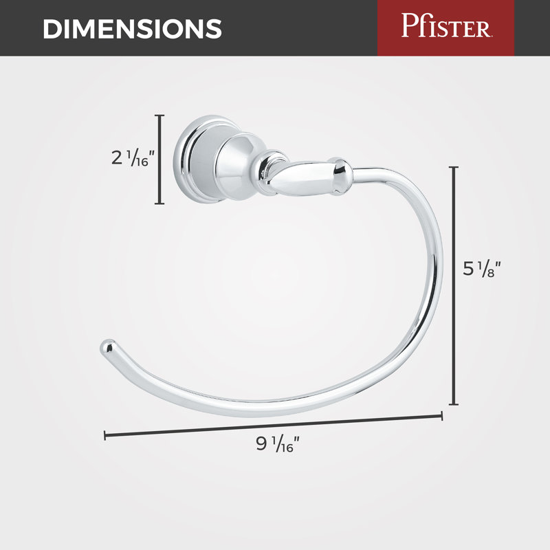 Avalon Towel Ring in Polished Chrome, Polished Chrome