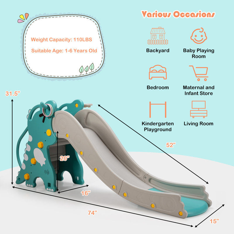 Topbuy 306'' W Plastic Climber