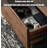 Practical Walnut Coffee Table: Ample Drawer Storage-110907609