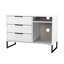 Fluted 3 Drawer TV Unit-1106472319