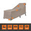 Housse pour chaise longue d'extérieur Modern Leisure Garrison, paquet de 2, L 65 po x l 28 po x H 29 po, grès