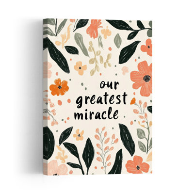 Floral Miracle Organic Contemporary Nature Flower Wall Art Print
