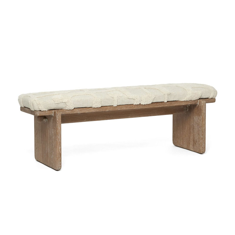Collier Upholstered Bench, Autumn Brown