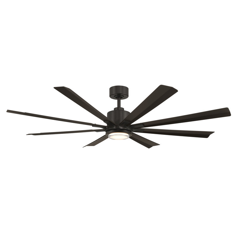 Ventilateur de plafond intelligent à 8 pales avec télécommande incluse, fonctionne avec Alexa et l'application iOS / Android