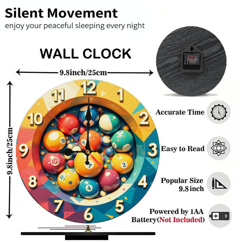 Jeu de boules de billard colorées pour des activités amusantes