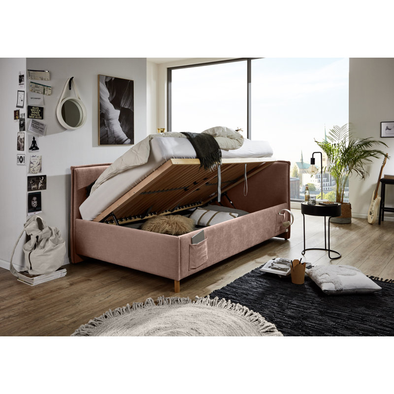 Chickerell Storage Bed, 120 x 200cm, Rose