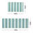 Martha Stewart Ticking Stripe Slip-Resistant Kitchen Mat-84921305-84921302