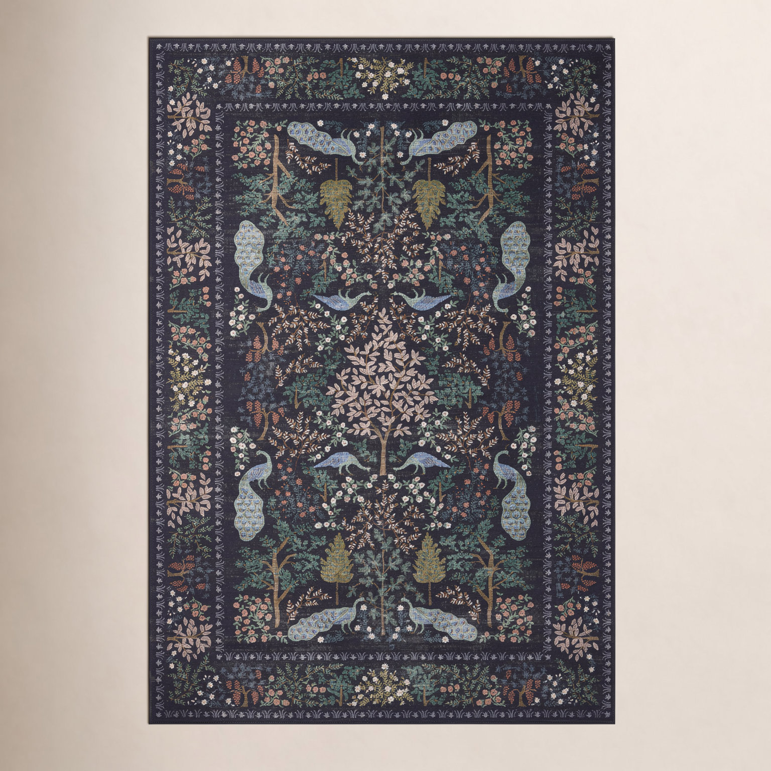 Canopy Charcoal Area Rug, Rectangle 6' x 9'