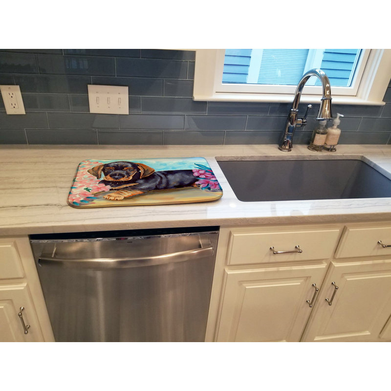 Tapis de séchage teckel