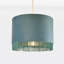 23cm H Velvet Drum Pendant Shade ( Uno )-71035723