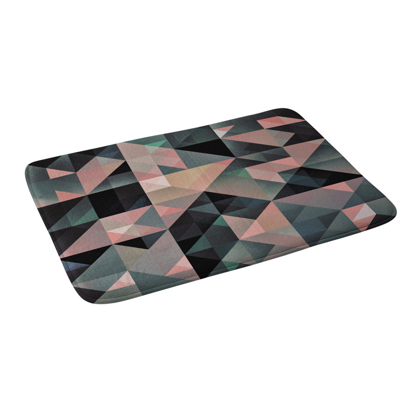Tapis pour salle de bain en mousse à mémoire de forme deuil pâles