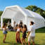 Tente gonflable 39 po x 20 po x 13 pi avec pavillon de jardin gonflable avec fenêtres et sorties de secours pour événements extérieurs, fêtes et célébrations (blanc)-123759576