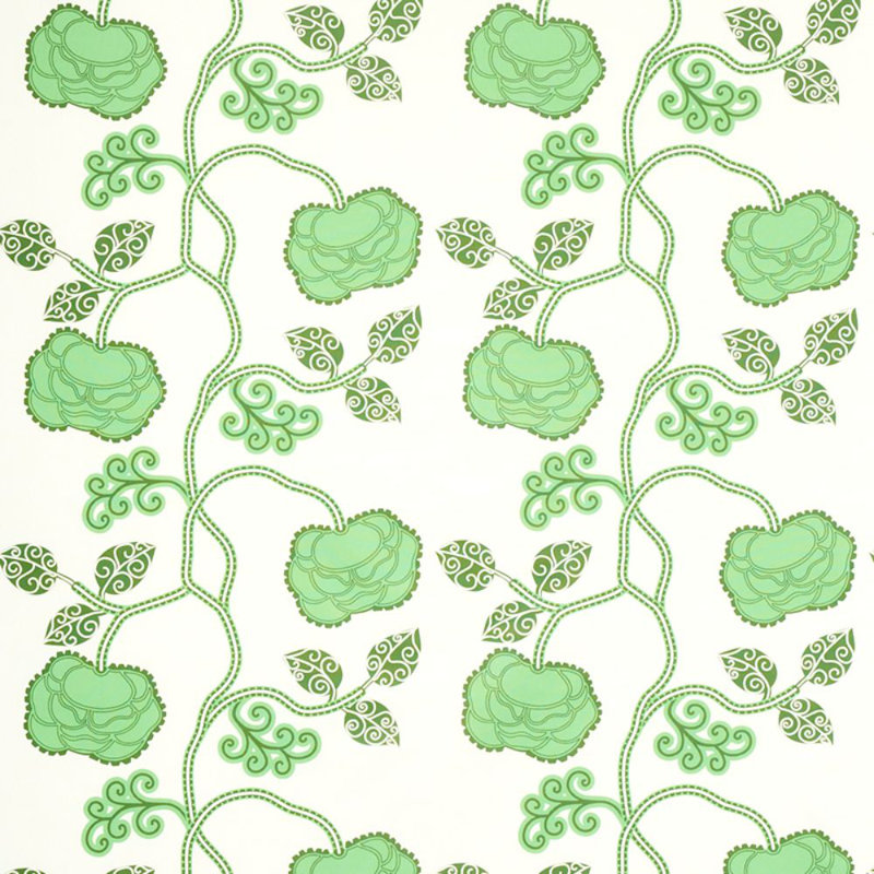 Tissu chintz Schumacher x Neisha Crosland, Jade